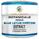 Pure Infinity Botanicals Kratom/Blue Lotus Chewable Tablets - 6ct