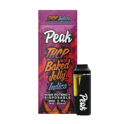 Peak THC-P Disposable Vape Baked Jelly Indica 2ml | 2,000mg Ultra-Potent Peak THC-P Disposable Vape Baked Jelly Indica 2ml | 2,000mg Ultra-Potent