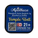 Apotheca THCA Temple Ball Hash - Blueberry Muffin - Hybrid - 1g