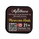 Apotheca THCA Moroccan Hash - Blended Strains - 1g