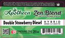 Apotheca THC-A Zen Blend Preroll - 1g - Double Strawberry Diesel - Hybrid