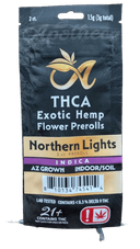 Apotheca THCA Bag Pre-Rolls - 2ct x 1.5g - Northern Lights - Indica