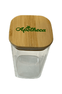 Apotheca Wooden Top Glass Jar - 4 Sizes | Apotheca.org FREE SHIPPING!*