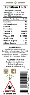 Apotheca Delta-9/CBD Infused Hybrid Seltzer