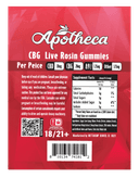 Apotheca D9/CBG Live Rosin Gummies - 1.25mg