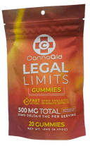 CannaAid Delta 9 Legal Limits 25mg Gummies 20ct