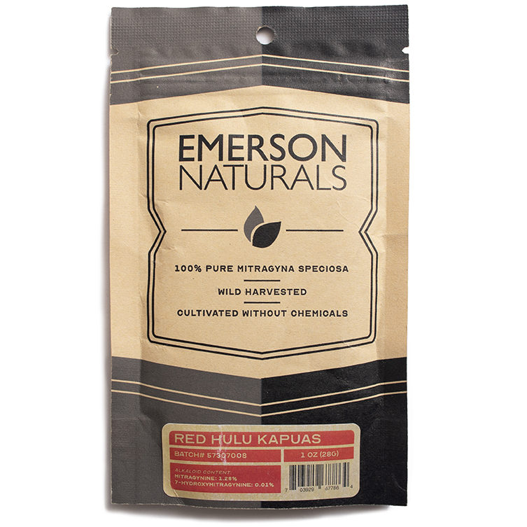 Emerson Naturals - Red Hulu Kapuas Kratom Powder - 1/3/5oz Sizes | apotheca.org FREE SHIPPING!*