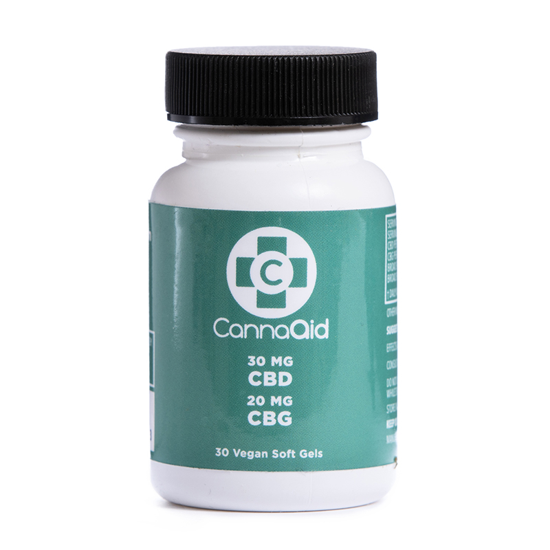 CBD + CBG Soft Gels - 1500mg - 30ct - CannaAid | Apogheca.org for CBD FREE DELIVERY!*