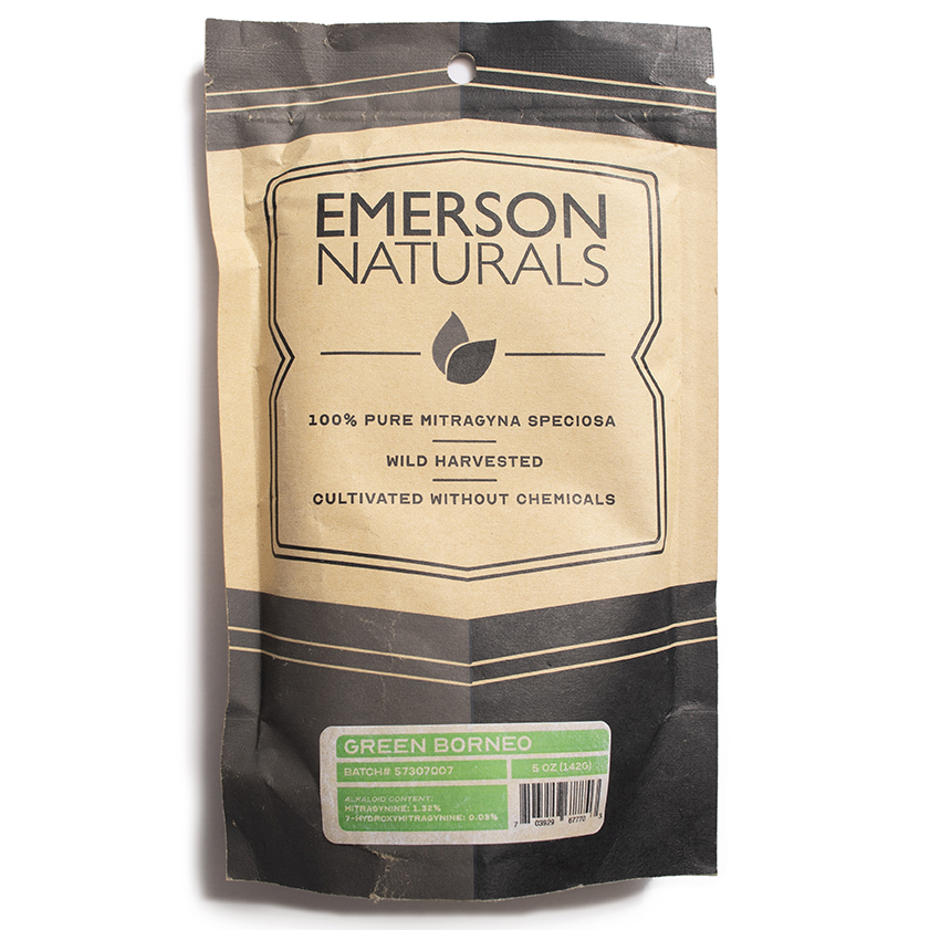 Green Borneo Kratom Powder - Multiple Sizes - Emerson Naturals | Apotheca.org for Kratom FREE DELIVERY!*