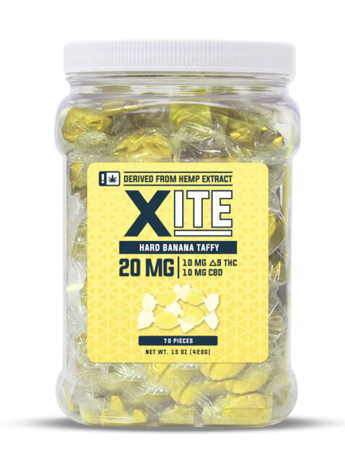 Delta 9 Banana Taffy - 20mg - Xite | Apotheca.org Delivers THC, Free!*