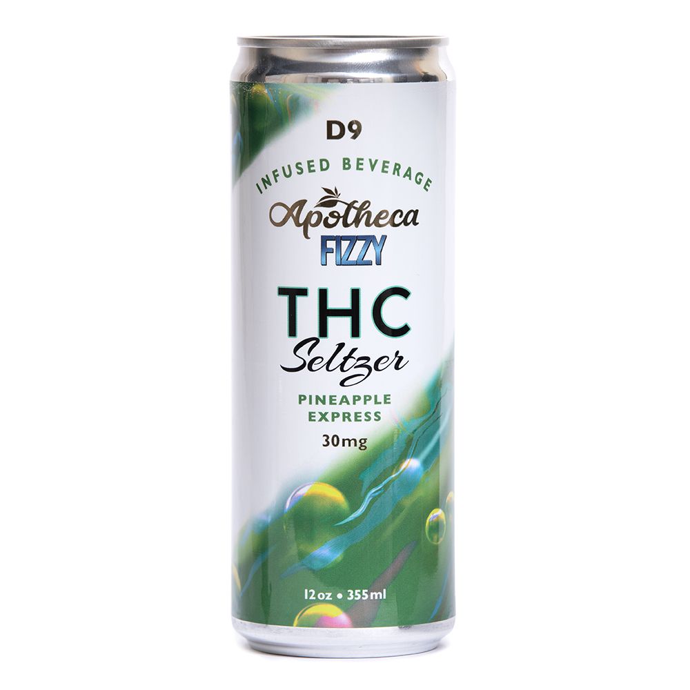 Apotheca - Fizzy D9 Infused Seltzer - 30mg - 12oz | Apotheca.org Delivers THC!