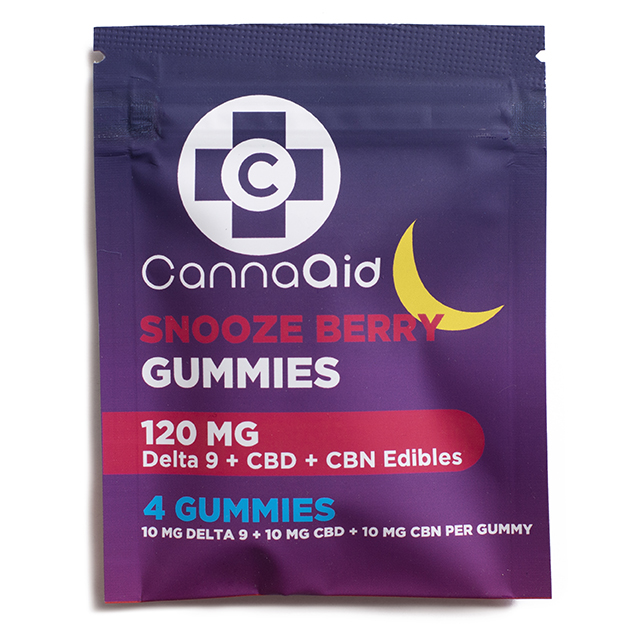 D9 + CBD + CBN Sleep Aid Gummies - 120mg - 4pc - CannaAid | Apotheca.org 4 THC FREE DELIVERY!*