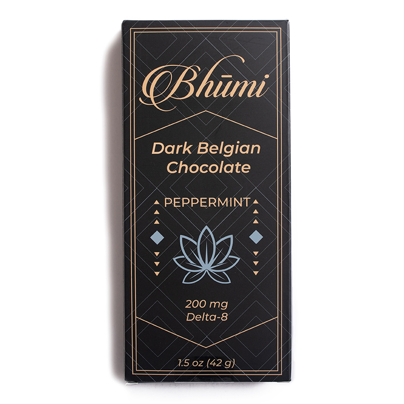 Bhumi - Delta 8 Chocolate Bar - Peppermint - 200mg | Apotheca.org Delivers!