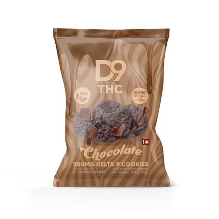 Delta 9 Pot Cookies - 200mg - 10ct - Chocolate | Apotheca.org Delivers THC, Free!*