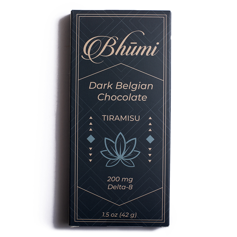 Bhumi - D8 Dark Chocolate Bar - Tiramisu - 200mg | Apotheca.org Delivers!